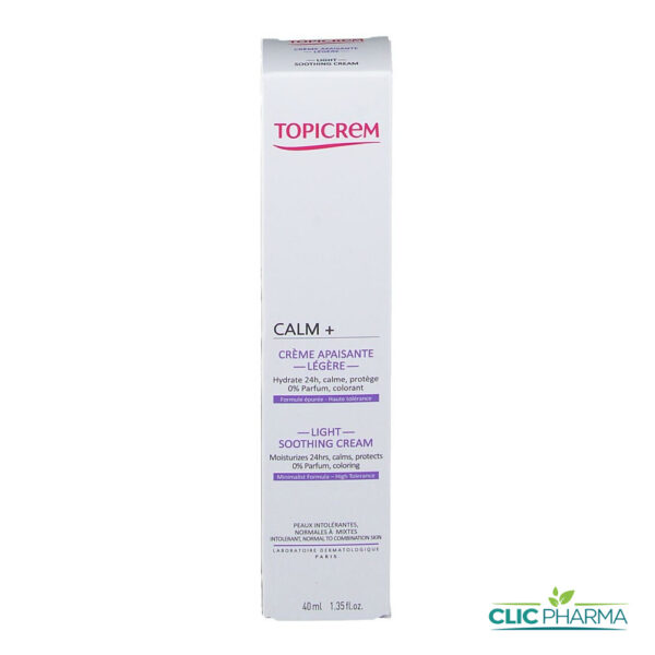 TOPICREM CALM+ CREME APAISANTE LEGERE 40ML