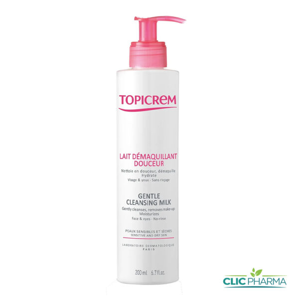 TOPICREM LAIT DEMAQUILLANT DOUCEUR 200ML