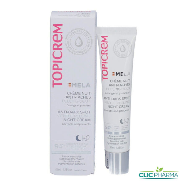 TOPICREM MELA CREME NUIT ANTI-TACHES PEELING DOUX 40ML