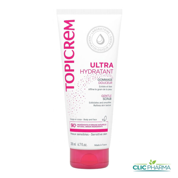 TOPICREM ULTRA HYDRATANT GOMMAGE DOUCEUR VISAGE ET CORPS 200ML