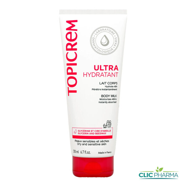 TOPICREM ULTRA HYDRATANT LAIT DE CORPS UNIFIANT 200ML