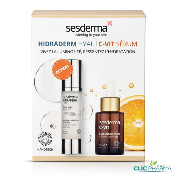 SESDERMA PACK C-VIT LIPOSOMAL 30ML +HIDRADERM HYAL 50ML GRATUIT