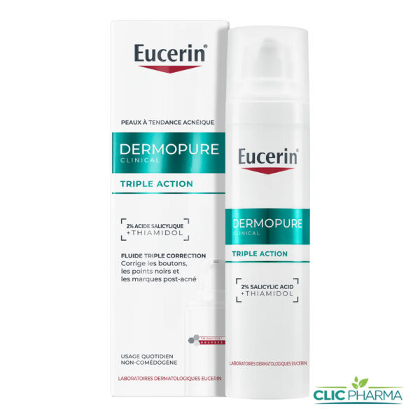 EUCERIN DERMOPURE CLINICAL FLUIDE TRIPLE ACTION 40ML