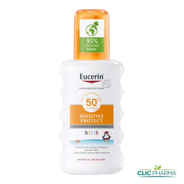 EUCERIN ECRAN KIDS SENSITIVE PROTECT TRANSPARENT SPF50+ SPRAY 200ML