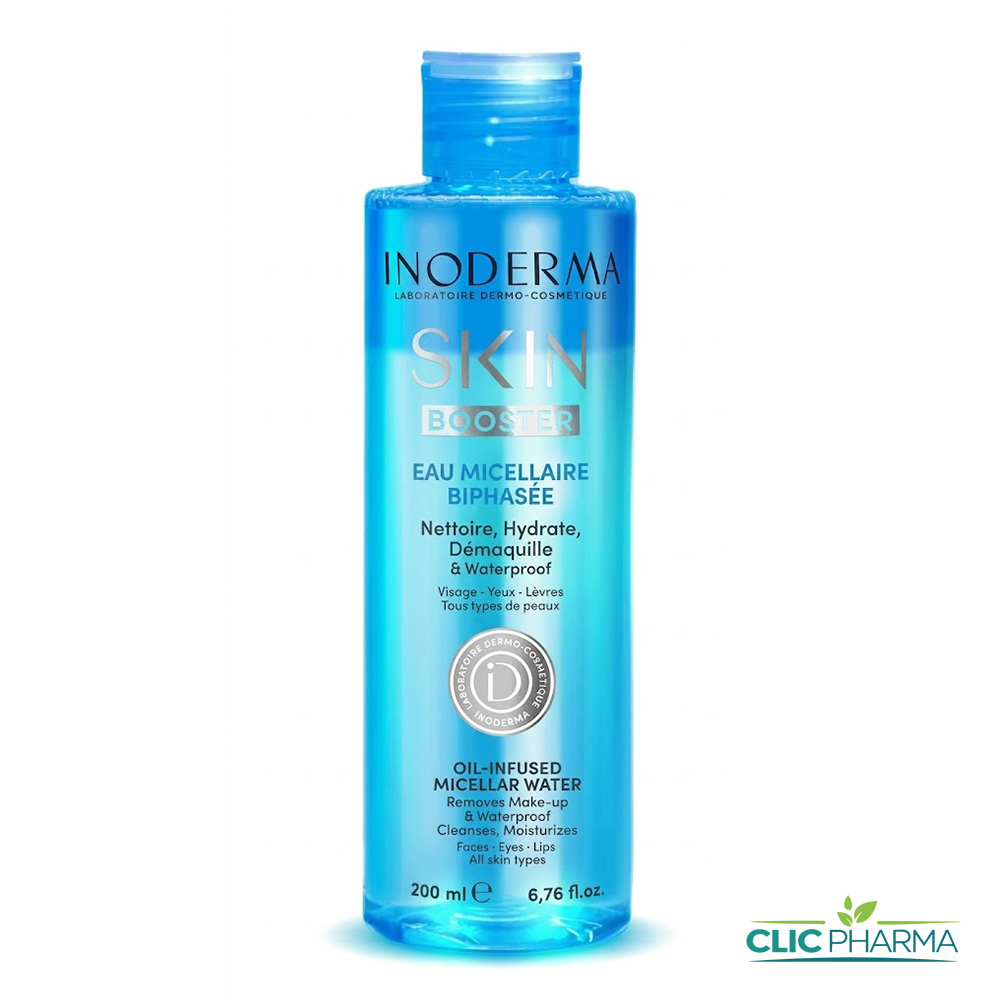 INODERMA EAU MICELLAIRE SKIN BOOSTER BIPHASEE 200ML