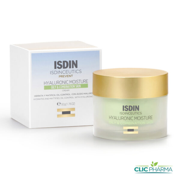 ISDIN HYALUEONIC MOISTURE CREME PEAUX MIXTES A GRASSES 50GR