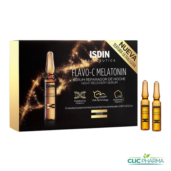 ISDINCEUTICS FLAVO-C MELATONIN (30 AMPOULES)
