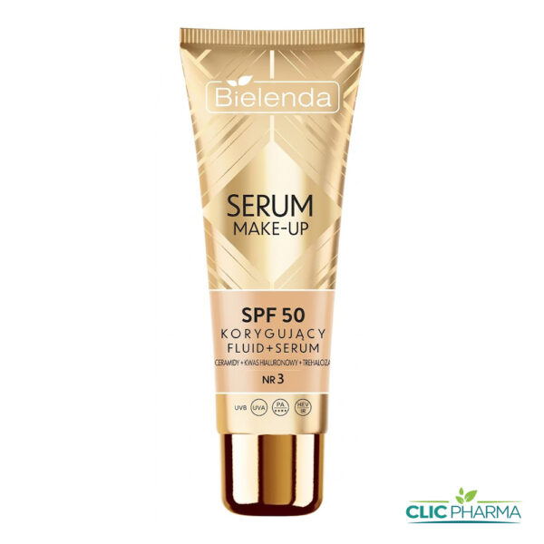 BIELENDA BOOST SERUM MAKE-UP FOND DE TEINT N3 BEIGE DORE SPF50 30ML
