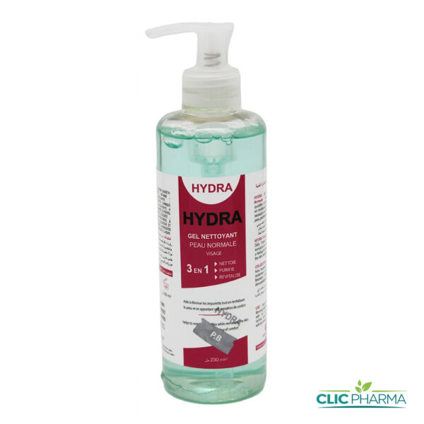 HYDRA GEL NETTOYANT 3EN1 PEAU NORMALE 230ML