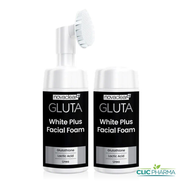 NOVACLEAR GLUTA WHITE PLUS MOUSSE NETTOYANTE VISAGE 100ML + (RECHARGE)