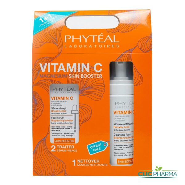 PHYTEAL COFFRET VITAMINE C (SERUM VISAGE + MOUSSE NETTOYANTE GRATUITE)