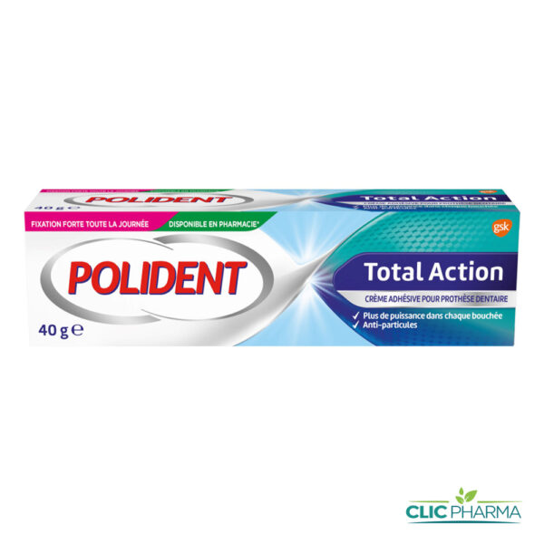 POLIDENT CREME ADHESIVE TOTAL ACTION 40GR