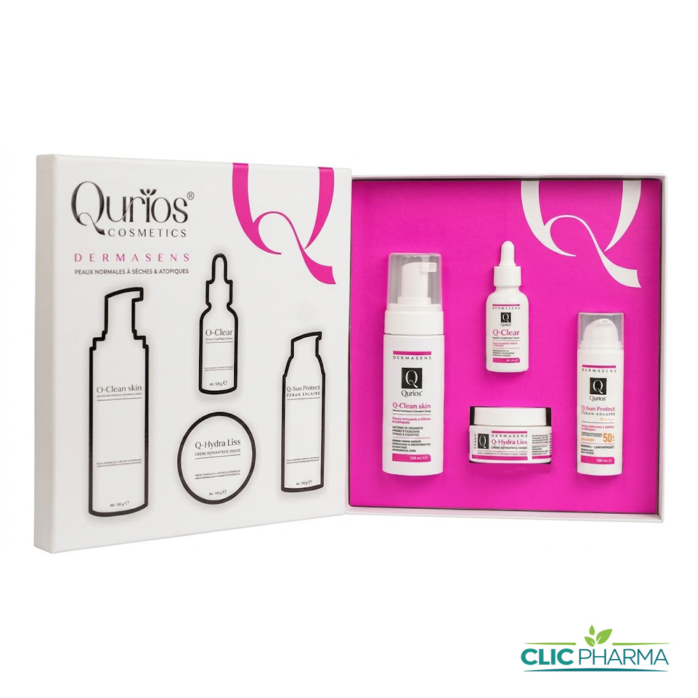 QURIOS COFFET DERMACLEAR (ECRAN BEIGE +SERUM+CR VISAGE+MOUSSE)PNS