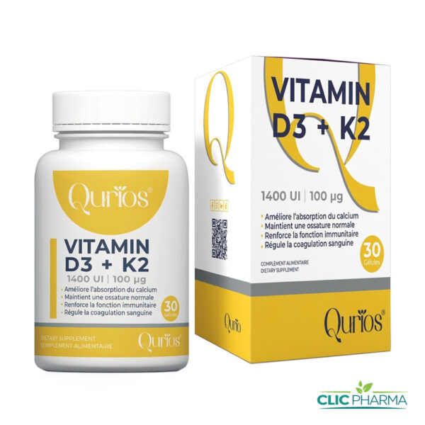 QURIOS D3+K2 (30 GELULES)
