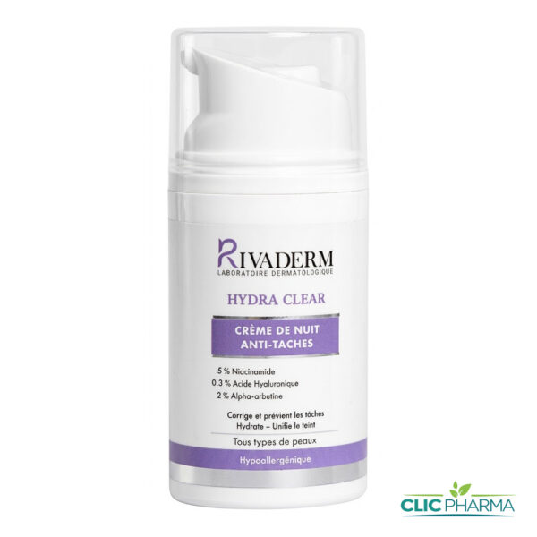 RIVADERM HYDRA CLEAR CREME DE NUIT ANTI-TACHES 50GR