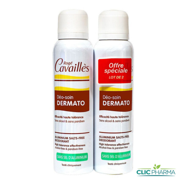 ROGE CAVAILLES DEODORANT DERMATO SPRAY 150ML LOT DE 2