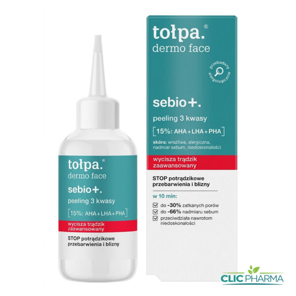 TOLPA DERMO FACE SEBIO PEELING AUX 3 ACIDES 50ML