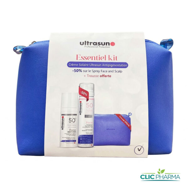 ULTRASUN KIT ESSENTIEL TROUSSE (ECRAN GEL ANTI-PIGMENTATION + (ECRAN SPRAY-50%))