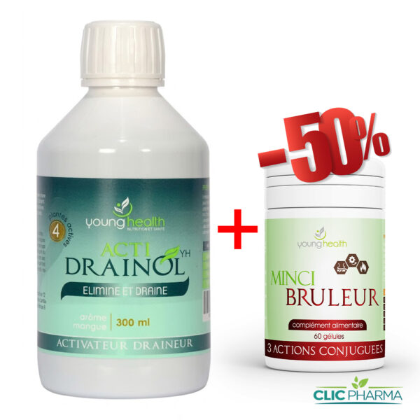 YOUNG HEALTH PACK (ACTI DRAINOL 300ML + (MINCI BRULEUR -50%))