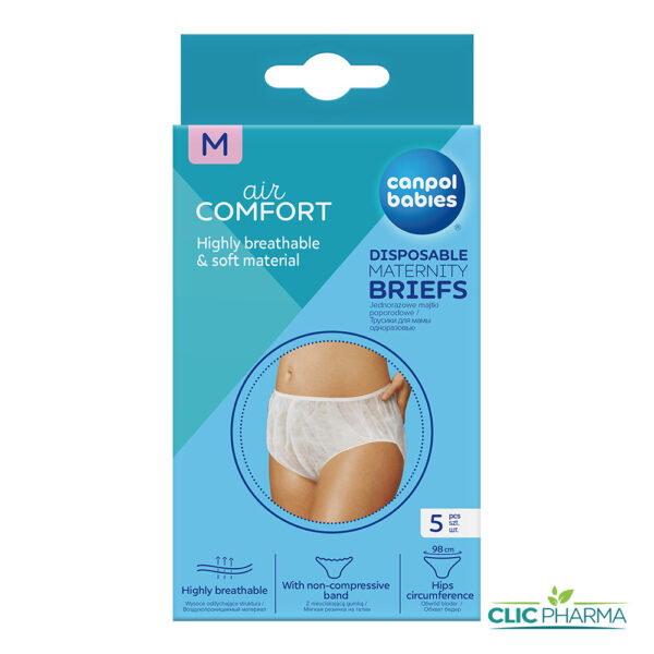 CANPOL BABIES 5 CULOTTES DE MATERITE JETABLES TAILLE M (REF: 9/598)