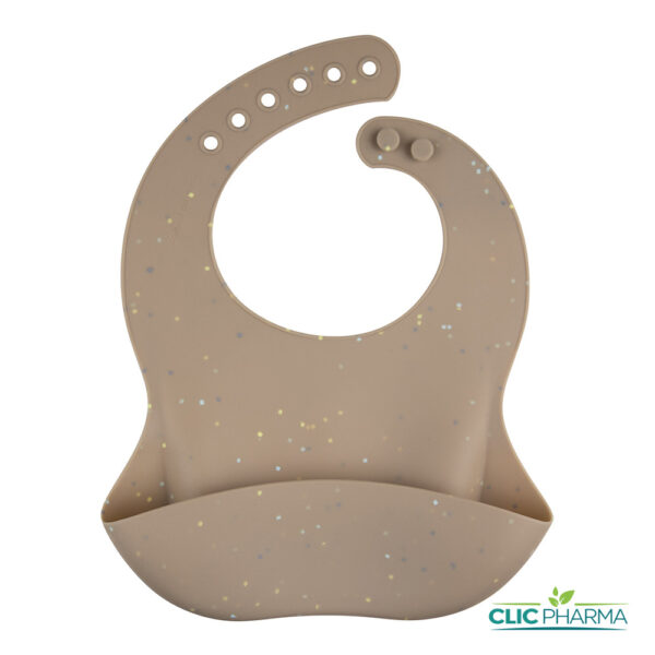 CANPOL BABIES BAVOIR SILICONE AVEC POCHE BEIGE (REF: 51/030)
