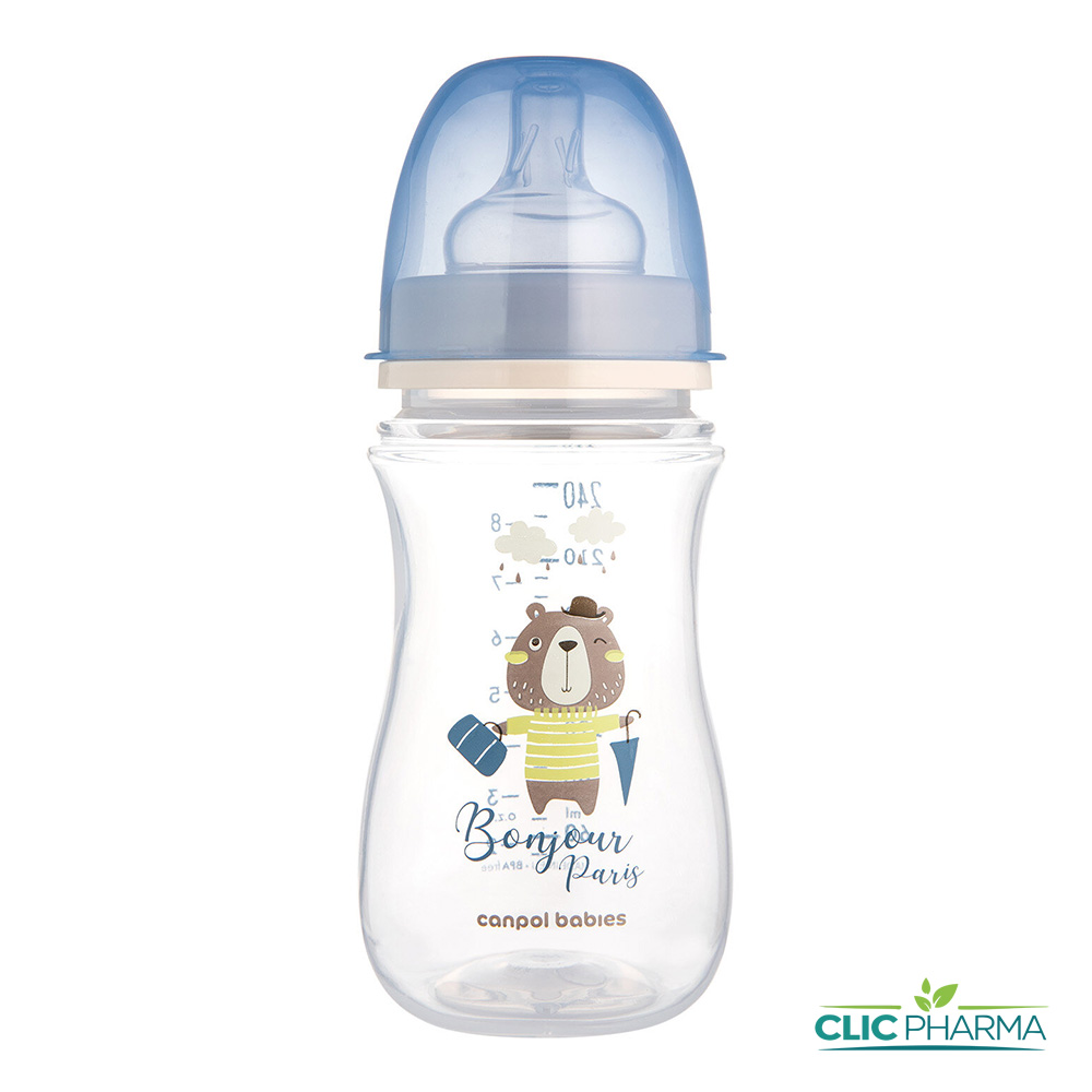 CANPOL BABIES BIB PC ANTICOLIQUE BP BLEU 240ML(35 232)
