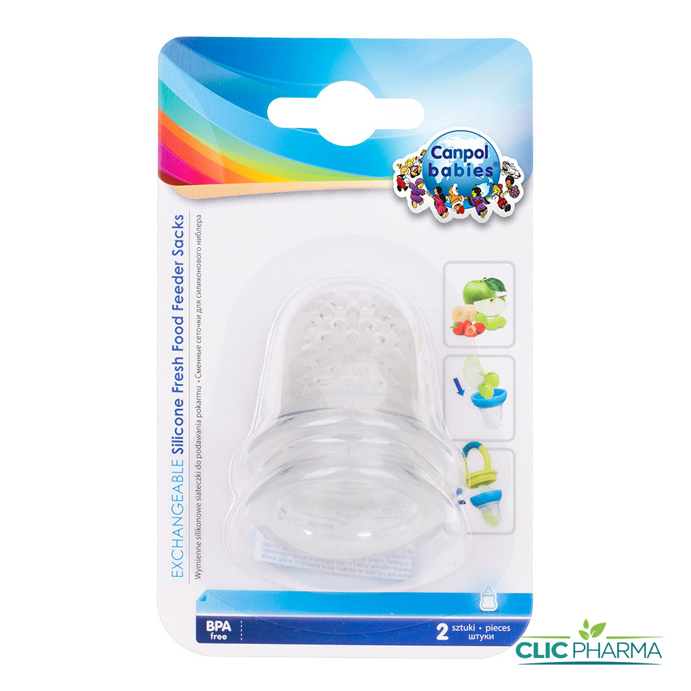 CANPOL BABIES FILET D'ALIMENTATION SILICONE EXCHANGEABLE 2 PIECES 56 011