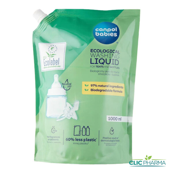 CANPOL BABIES LIQUIDE DE RINCAGE TETINE ET BIBERON 1L (REF: 1/501)