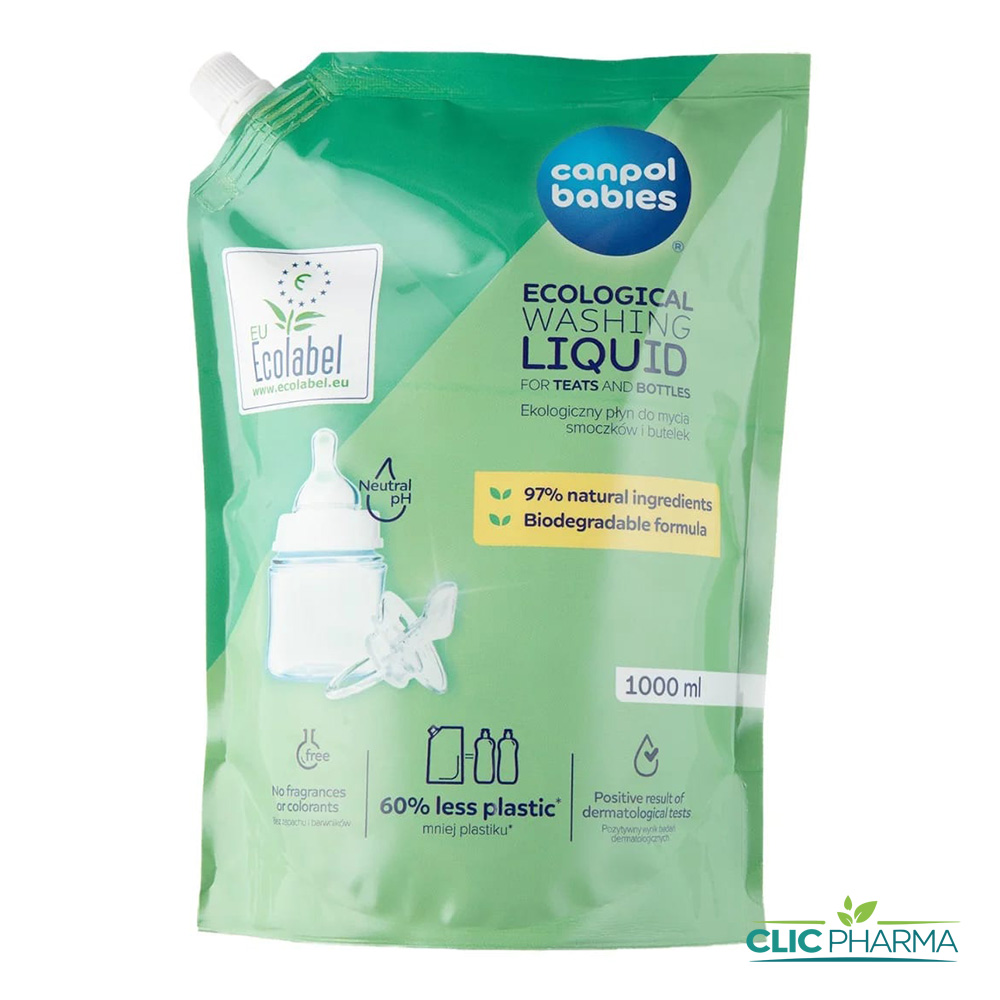 CANPOL BABIES LIQUIDE DE RINCAGE TETINE ET BIB 1000ML 1 501