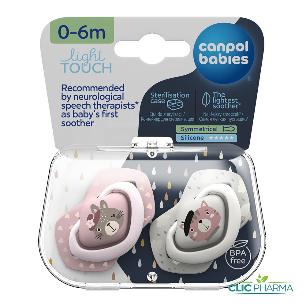 CANPOL BABIES SUCETTE BP ROSE 2P+ BOITE 0-6M(22 647)