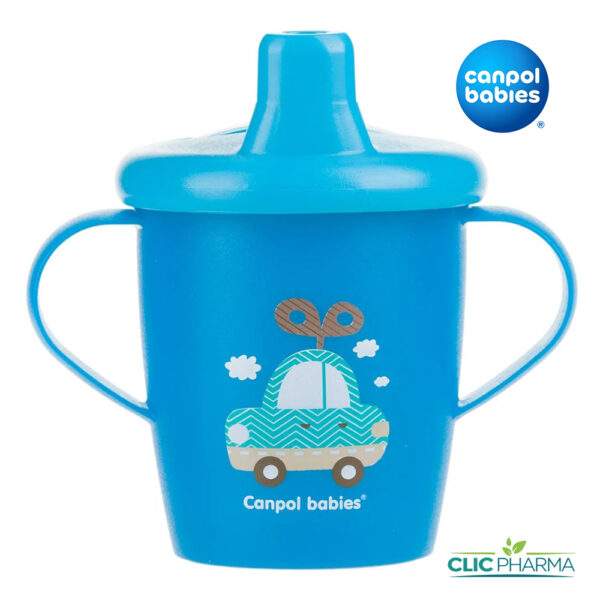 CANPOL BABIES TASSE ANTI-DEVERSEMENT 250ML BLEU (REF: 31/200)