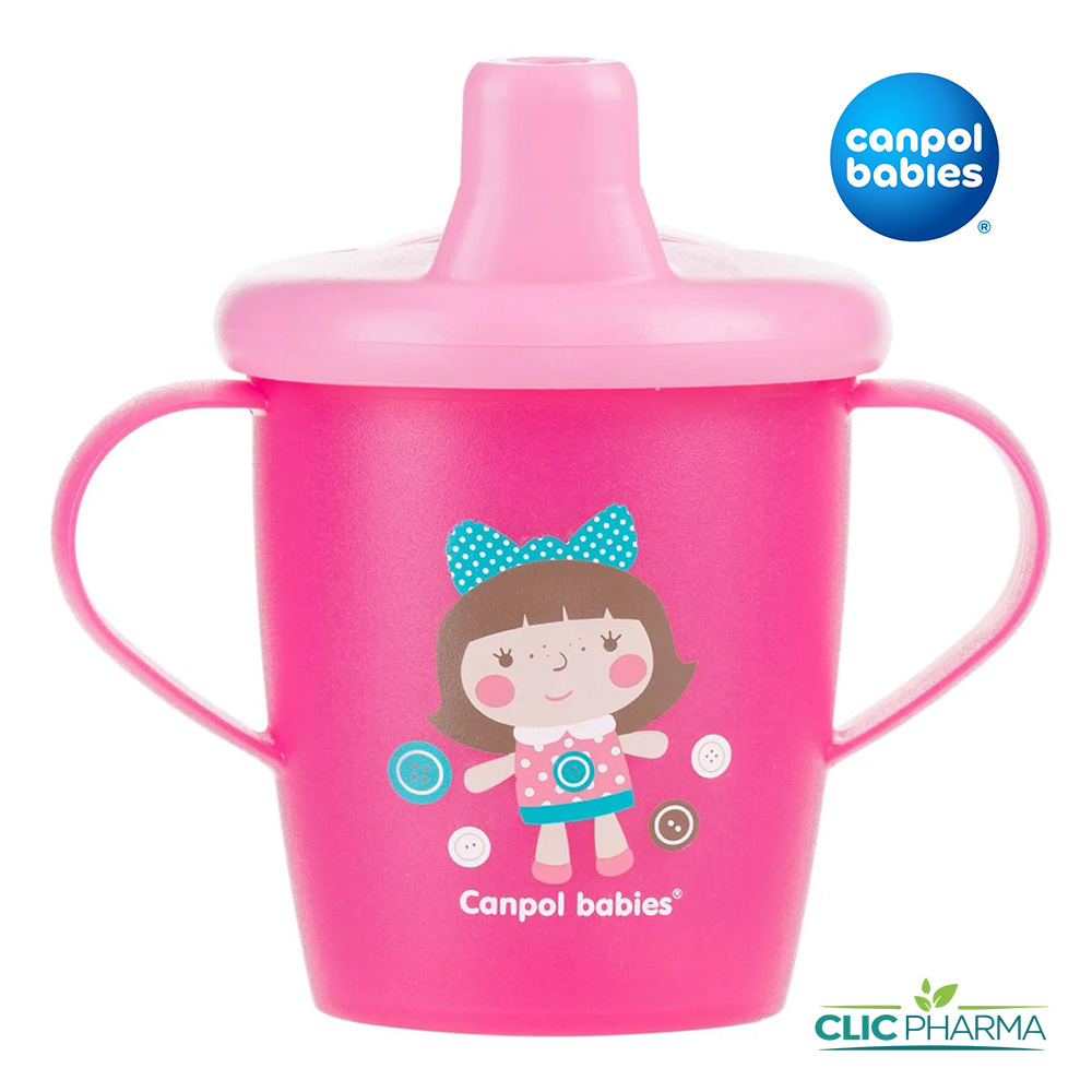 CANPOL BABIES TASSE ANTI DEVERSEMENT 250ML ROSE (31 200)