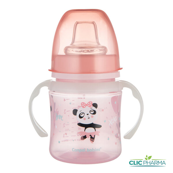 CANPOL BABIES TASSE D'APPRENTISSAGE 120ML ROSE 6M+ (REF: 35/207)