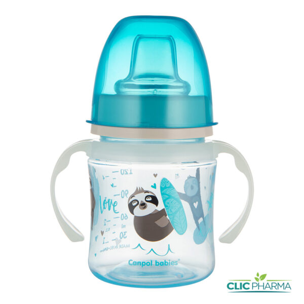 CANPOL BABIES TASSE D'APPRENTISSAGE 120ML BLEU 6M+ (REF: 35/207)