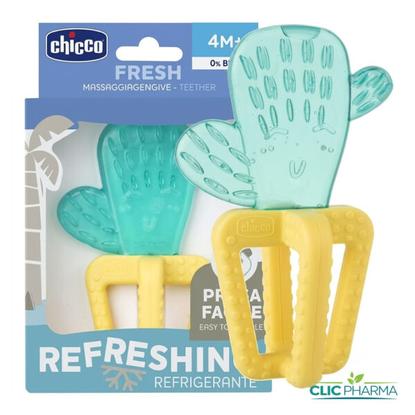 CHICCO ANNEAU DENTITION FRESH 4M+ CACTUS