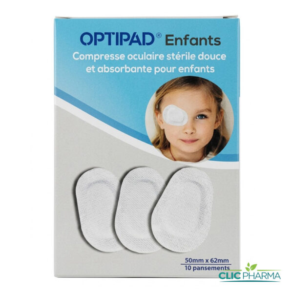 OPTIPAD ENFANTS COMPRESSE OCULAIRE (BOITE DE 10)