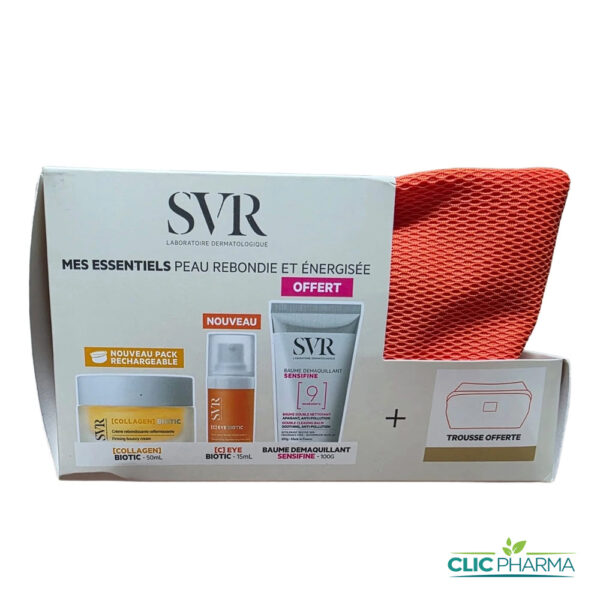SVR TROUSSE COLLAGEN BIOTIC 50ML + C-EYE BIOTIC 15ML + BAUME DEMAQUILLANT SENSIFINE 100GR OFFERT