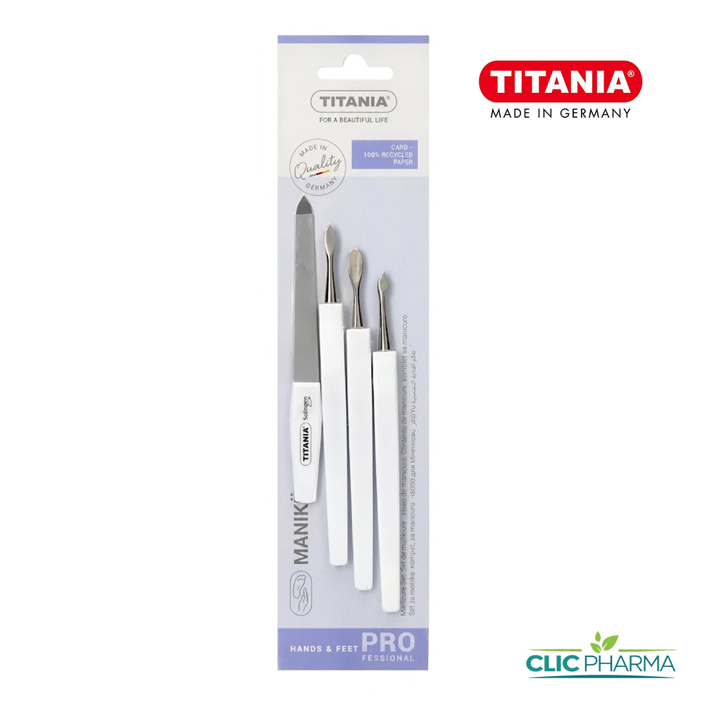TITANIA 1020 SET DE 4 OUTILS MANUCURE
