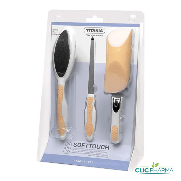 TITANIA SET PEDICURE SOFTTOUCH 4P (REF: 3025/5K B)