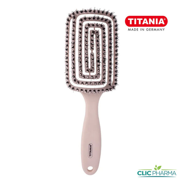 TITANIA BROSSE DEMELANTE FLEXIBLE PLATE AVEC PICOTS ET POILS (REF: 2858)