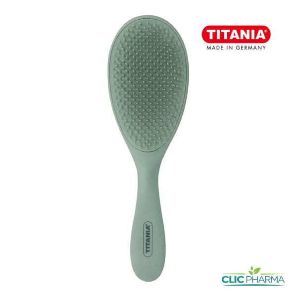TITANIA BROSSE DEMELANTE PLASTIQUE RECYCLE VERTE 23CM (REF: 2883)