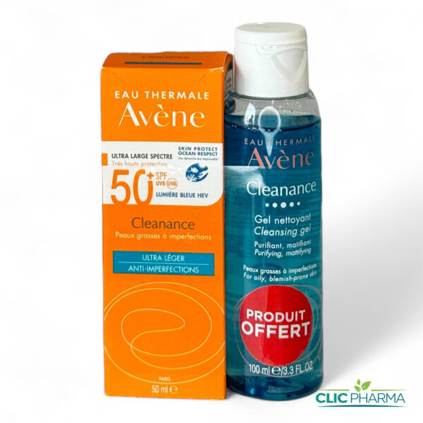 AVENE DUO ECRAN CLEANANCE 50ML SPF50+ EAU MICELLAIRE 100ML OFFERTE