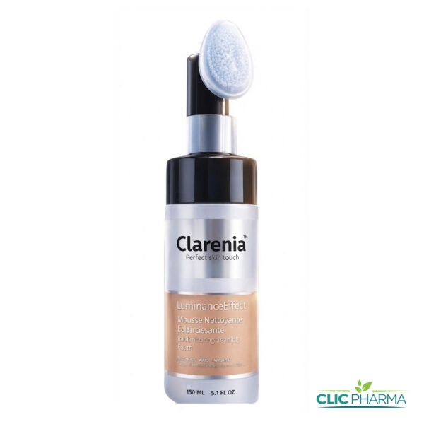 CLARENIA MOUSSE NETTOYANTE ECLAIRCISSANTE 150ML (AVEC BROSSE)