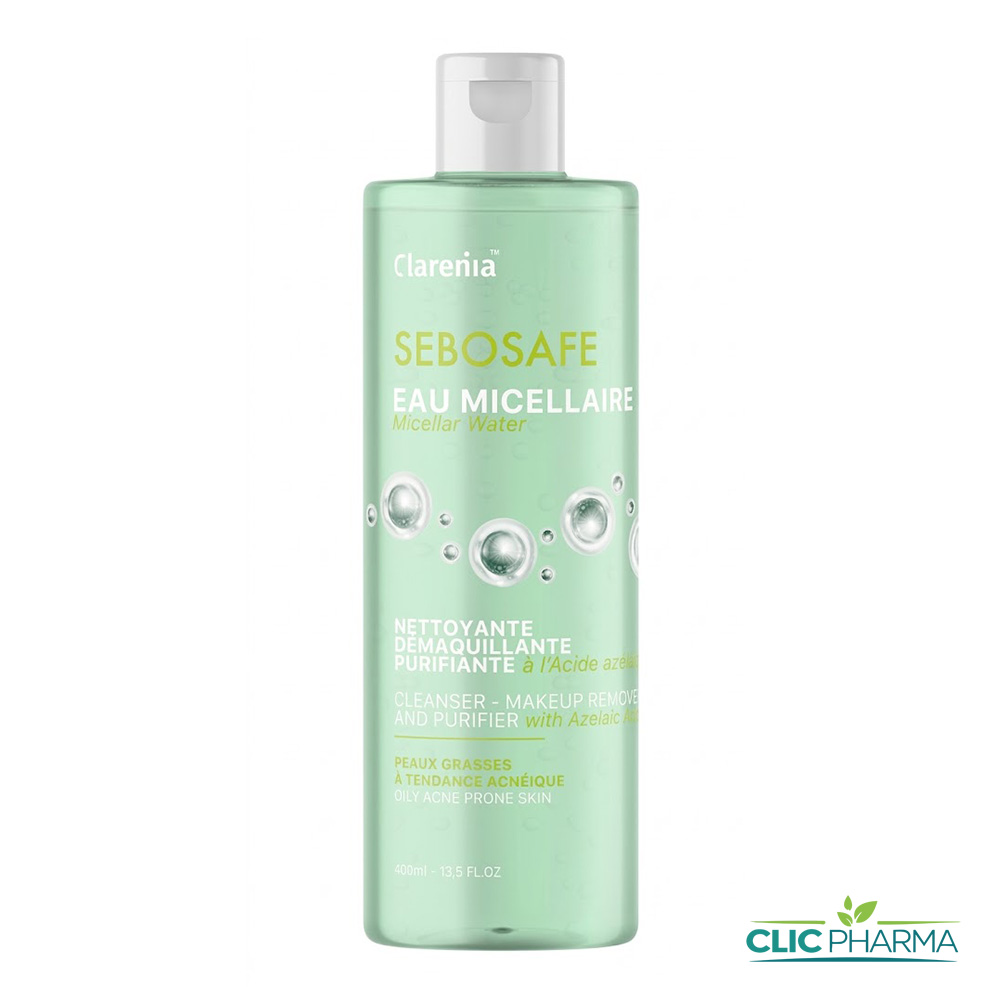 CLARENIA SEBOSAFE EAU MICELLAIRE 400ML