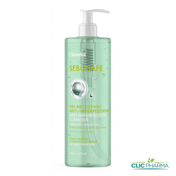 CLARENIA SEBOSAFE GEL NETTOYANT 400ML