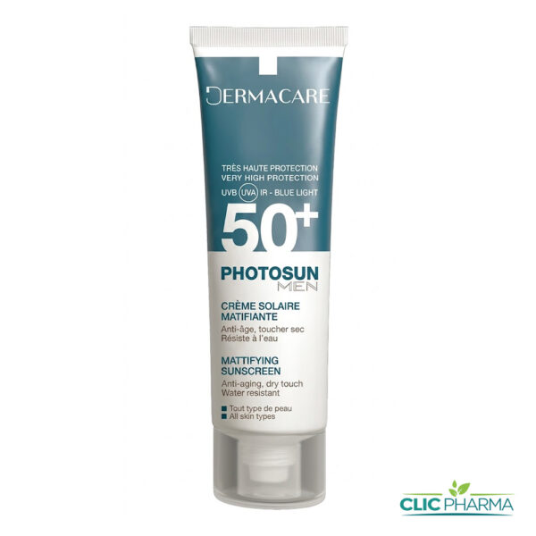 DERMACARE PHOTOSUN CREME SOLAIRE MATIFIANTE HOMME SPF50+ 50ML