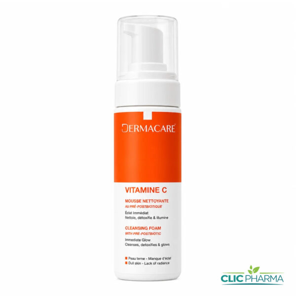 DERMACARE VITAMINE C MOUSSE NETTOYANTE 150ML