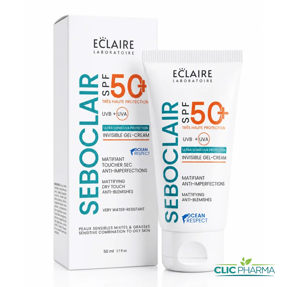 ECLAIRE SEBOCLAIR ECRAN GEL CREME INVISIBLE SPF 50+ 50ML