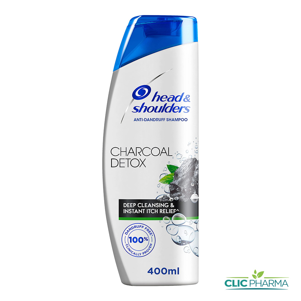 HEAD SHOULDERS SHAMP CHARCOAL DETOX 400ML