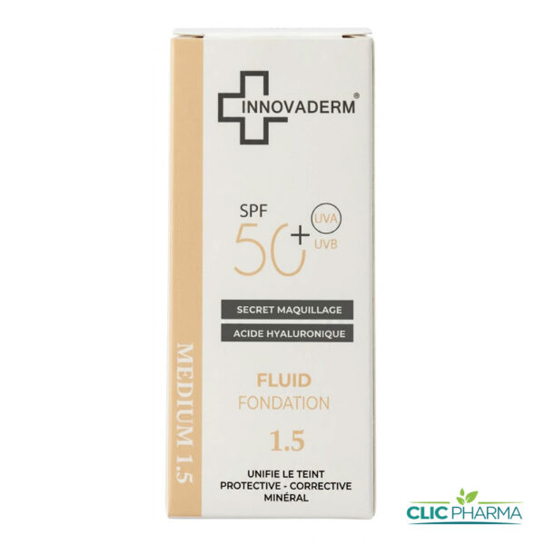 INNOVADERM ECRAN FOND DE TEINT SPF50+ MEDIUM 1.5 30ML